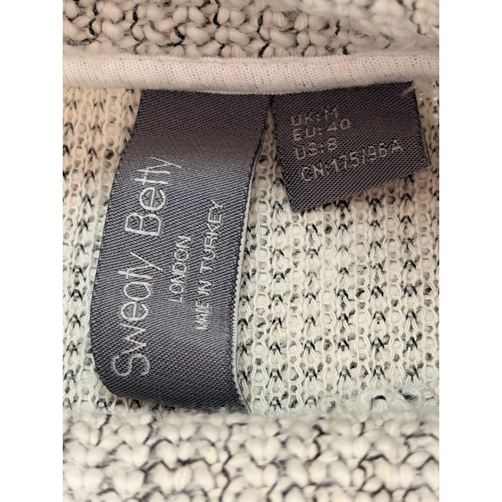 Sweaty‎ Betty Gray Restful Boucle Kangaroo-Pocket Cowl Neck Sweatshirt Gorpcore - Picture 6 of 10